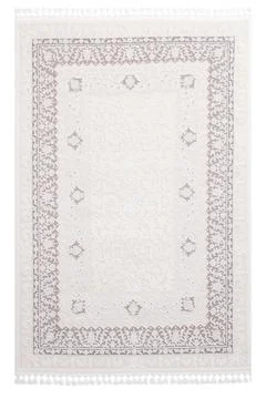 Colored machine carpet on a white background Foto stock