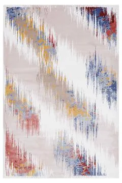 Colored machine carpet on a white background Foto stock