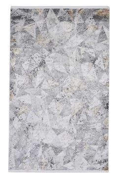 Colored machine carpet on a white background Stock Photos