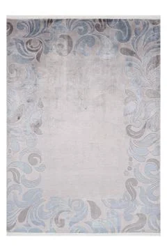 Colored machine carpet on a white background Stock Photos