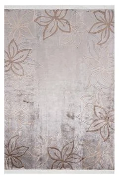 Colored machine carpet on a white background Stock Photos