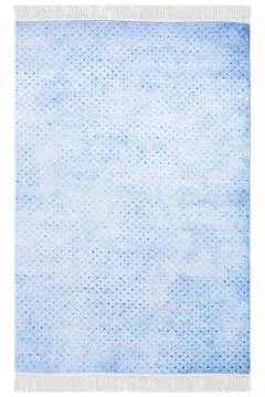 Colored machine carpets on a white background Stock Photos