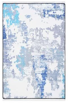 Colored machine carpets on a white background Stock Photos