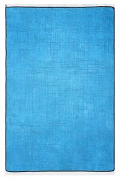 Colored machine carpets on a white background Stock Photos