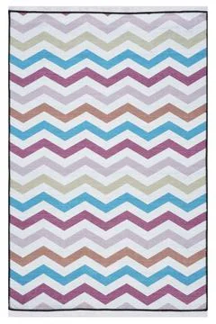 Colored machine carpets on a white background Stock Photos