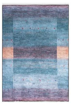 Colored machine carpets on a white background Stock Photos