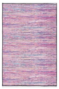 Colored machine carpets on a white background Stock Photos