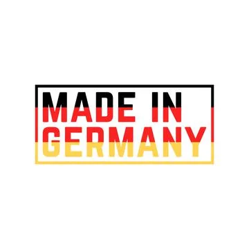 Colored made in germany icon Stock Illustration