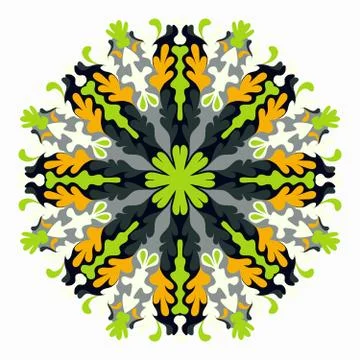 Colored mandala. decorative element for your design Stock Illustration