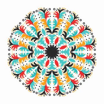 Colored mandala. decorative element for your design Stock Illustration