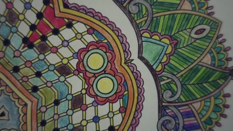 Colored mandala Stock Footage 77577814