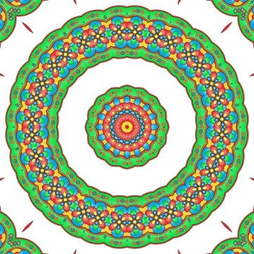 Colored mandala Stock Illustration