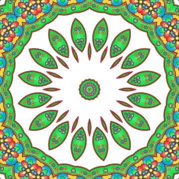 Colored mandala 스톡 일러스트