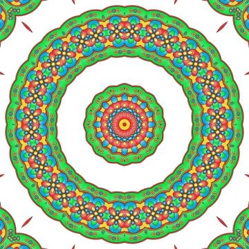 Colored mandala Illustrazione stock