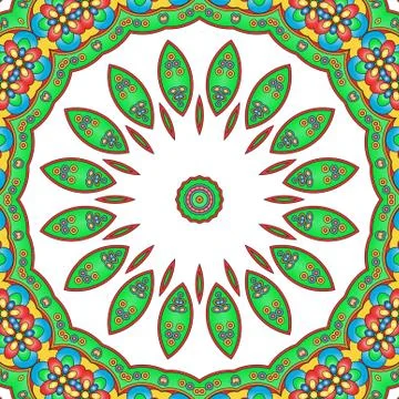 Colored mandala 스톡 일러스트