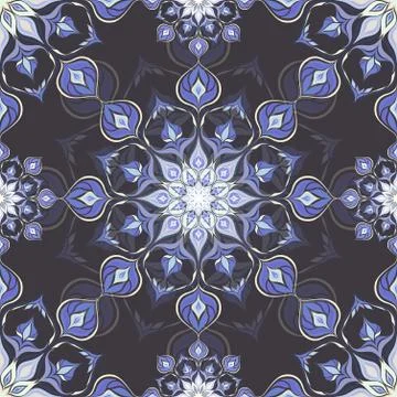 Colored mandala pattern with beautiful ornament Stockillustratie