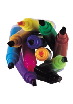 Colored Markers Stock Photos