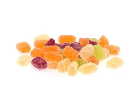 Colored marmalade sweets Stock Photos