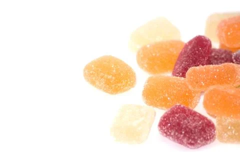 Colored marmalade sweets Stock Photos