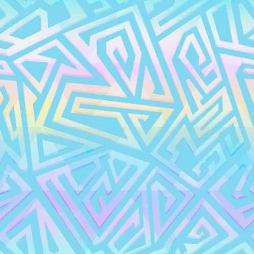 Colored maze seamless pattern Stock Illustration