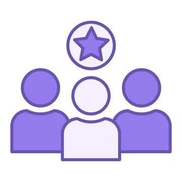 Colored Member Icon. Premium Group Member Vector Icon. VIP client concept Stock Illustration