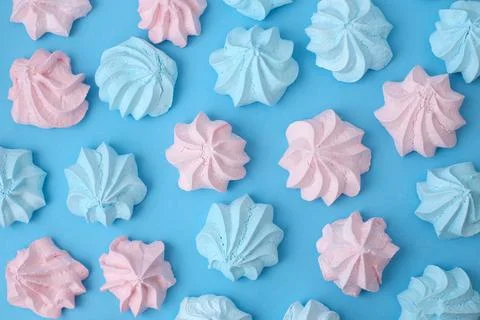 Colored meringues Stock Photos
