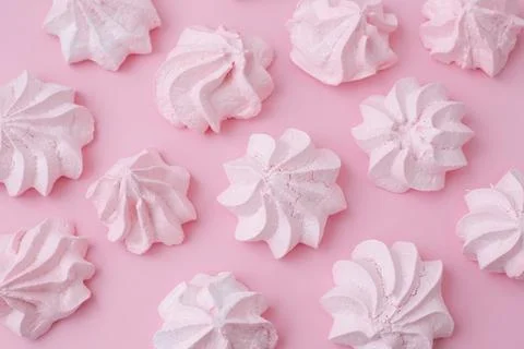 Colored meringues Stock Photos