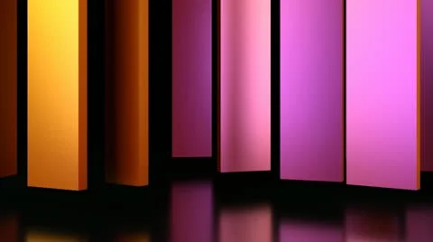 Colored metal bars Stock Footage 11344230