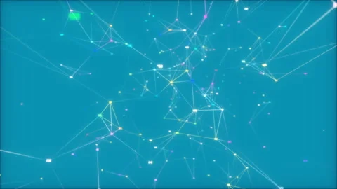 Colored molecules.Growing global network and data connections. You can use it Stock Footage 98219036