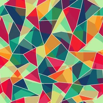Colored mosaic seamless pattern 库存插图
