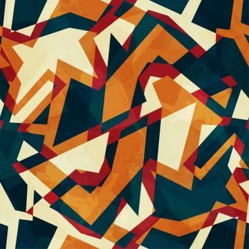 Colored mosaic seamless pattern Stock Illustration