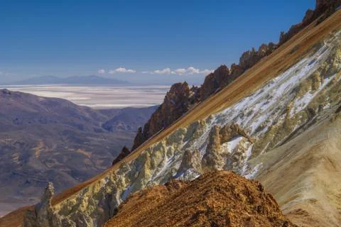 Colored mountain Stock Photos