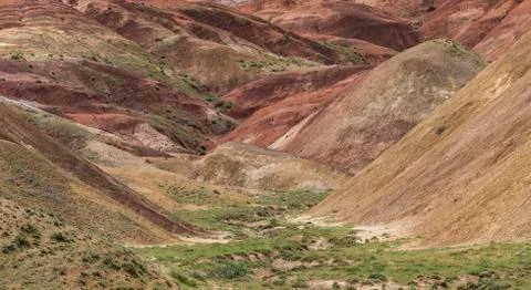 Colored Mountains Igdir Turkey Stock Photos