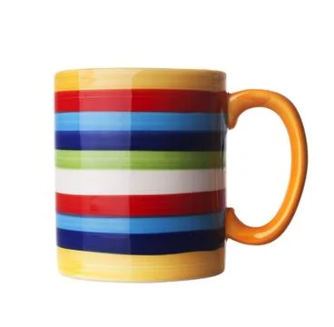 Colored mug Foto stock