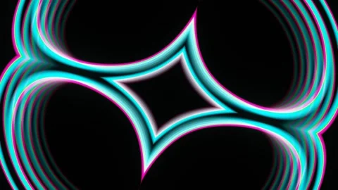 Colored multi-layered ornaments for overlay. Looped background for music overlay Stock Footage 247001148