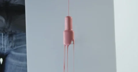 Colored nail polish 스톡 동영상 112098721