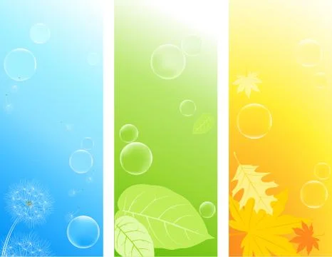 Colored nature backgrounds Stock Illustration