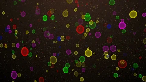 Colored Neon Bulbs Stock Footage 76002214