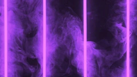 Colored neon light with smoke Stock Footage 249053556