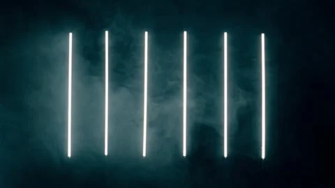 Colored neon light with smoke Stock Footage 249053705