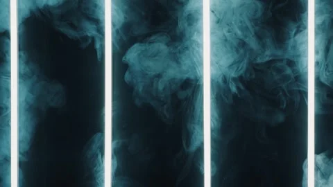 Colored neon light with smoke Stock Footage 249100691