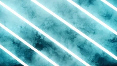 Colored neon light with smoke Stock Footage 250199553