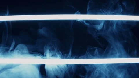 Colored neon light with smoke Stock Footage 322511740