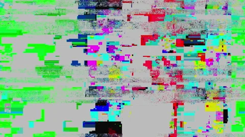 Colored Noise Digital Grunge Glitch Video Damage Video stock 88322666