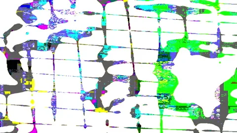 Colored Noise Digital Grunge Glitch Video Damage Stock-Footage 88325134