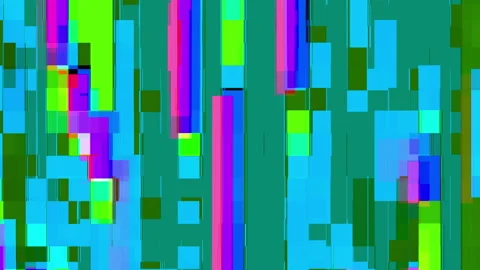 Colored Noise Digital Grunge Glitch Video Damage Stock-Footage 89341344