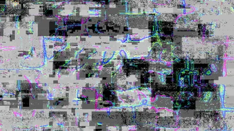 Colored Noise Digital Grunge Glitch Video Damage Stock-Footage 93255037