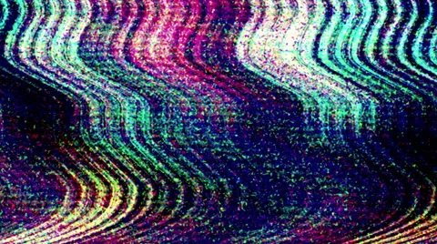 Colored Noise Grunge Tv Waves Damage Distorted No Signal Stock Footage