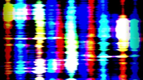 Colored Noise Lines Flickering Waves Damage Distorted Abstract Background Stock Footage 71280990