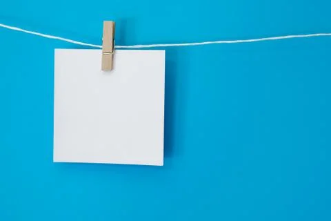 Colored Note Square Hanging 2 Stock Photos